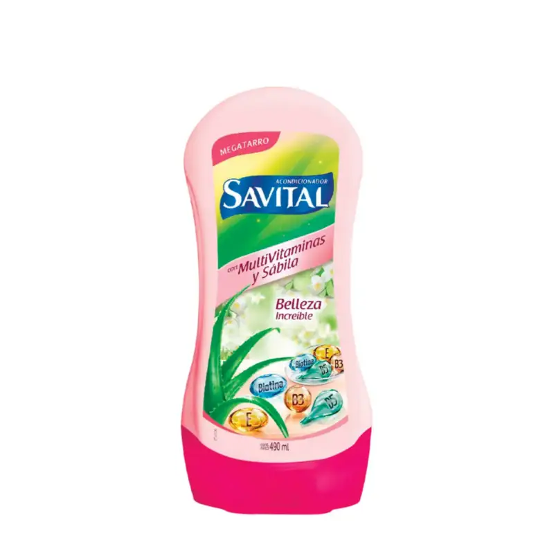 Acondicionador savital sabila y multivitaminas 490 ml-caja x 1 doc