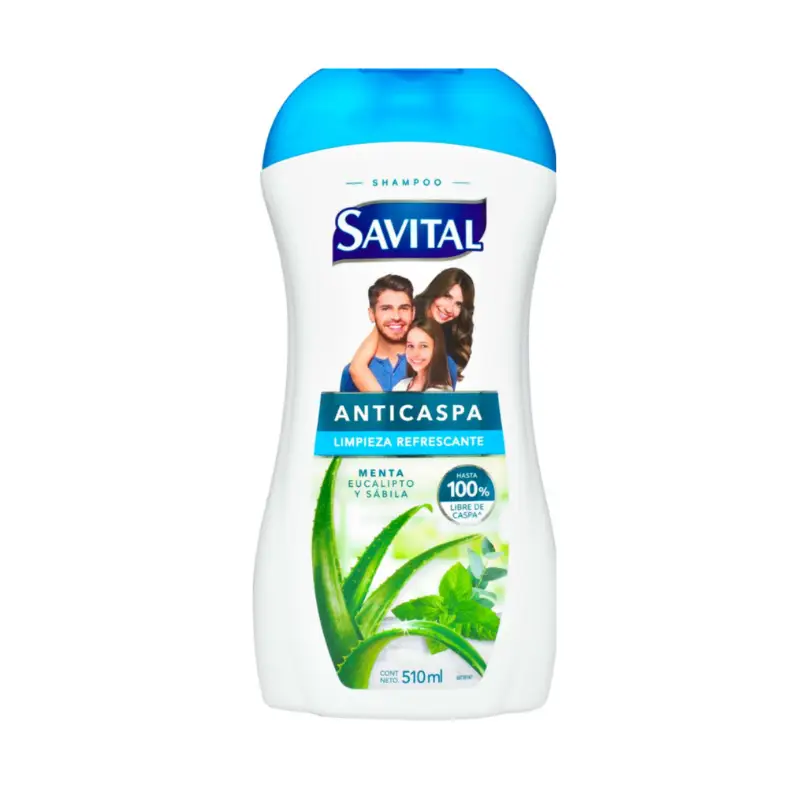 Shampoo savital anticaspa limpieza refrescante 30 ml-docena